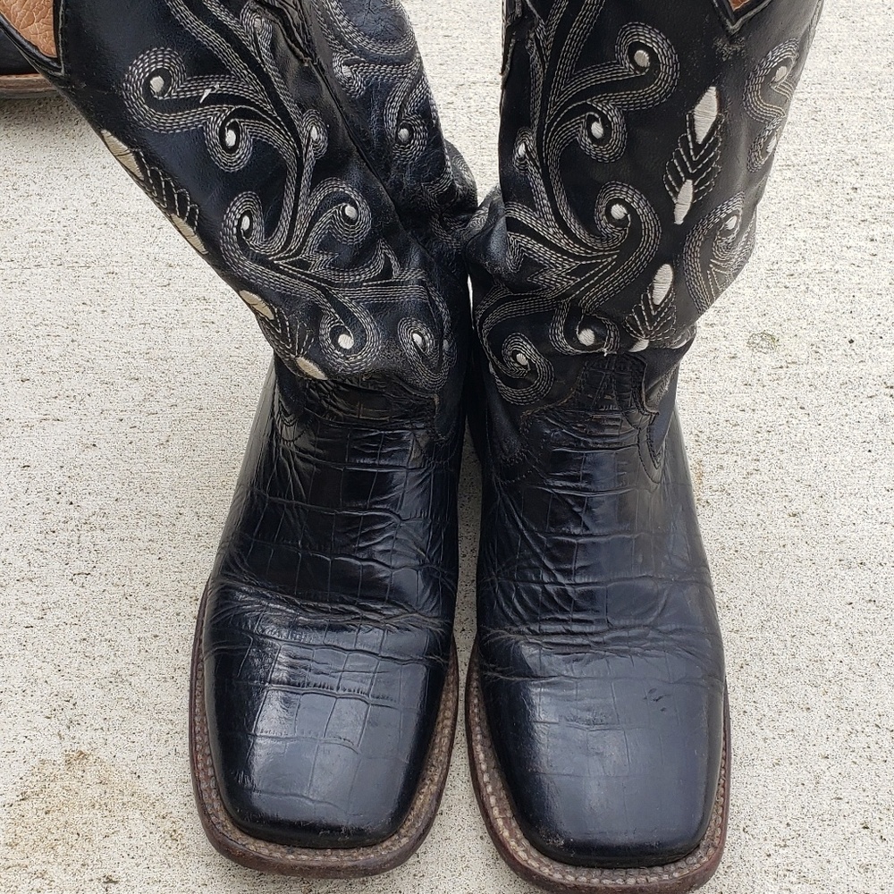 Ferrini womens gator square toe western boots